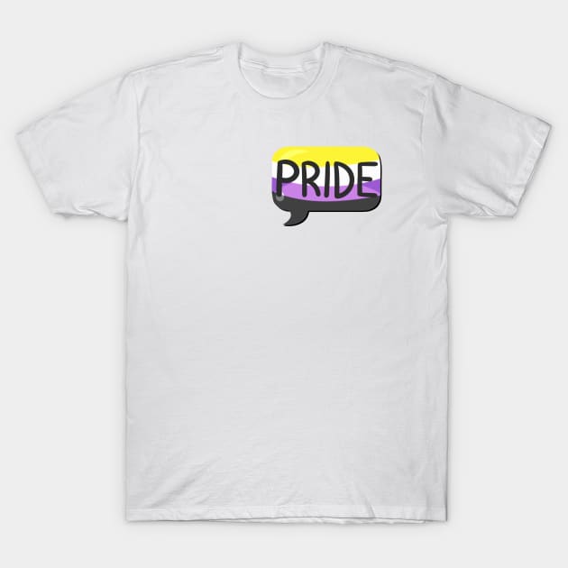 LGBTQ+ Pride Flag Bubble - Nonbinary T-Shirt by leashonlife